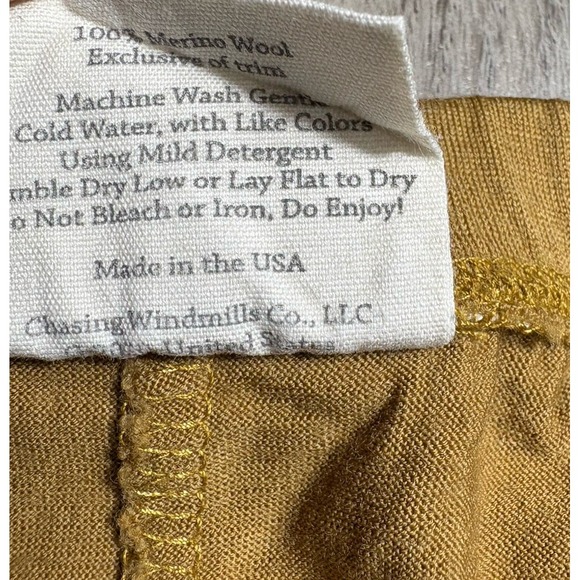 Chasing Windmills Thermal Long Johns Womens Merino Wool Base Layer Pants Dijon S - Picture 4 of 6